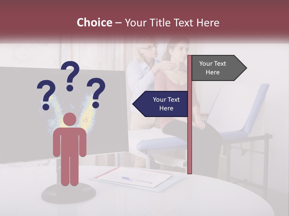 A Man And Woman Sitting In Front Of A Computer Screen PowerPoint Template