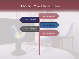 A Man And Woman Sitting In Front Of A Computer Screen PowerPoint Template