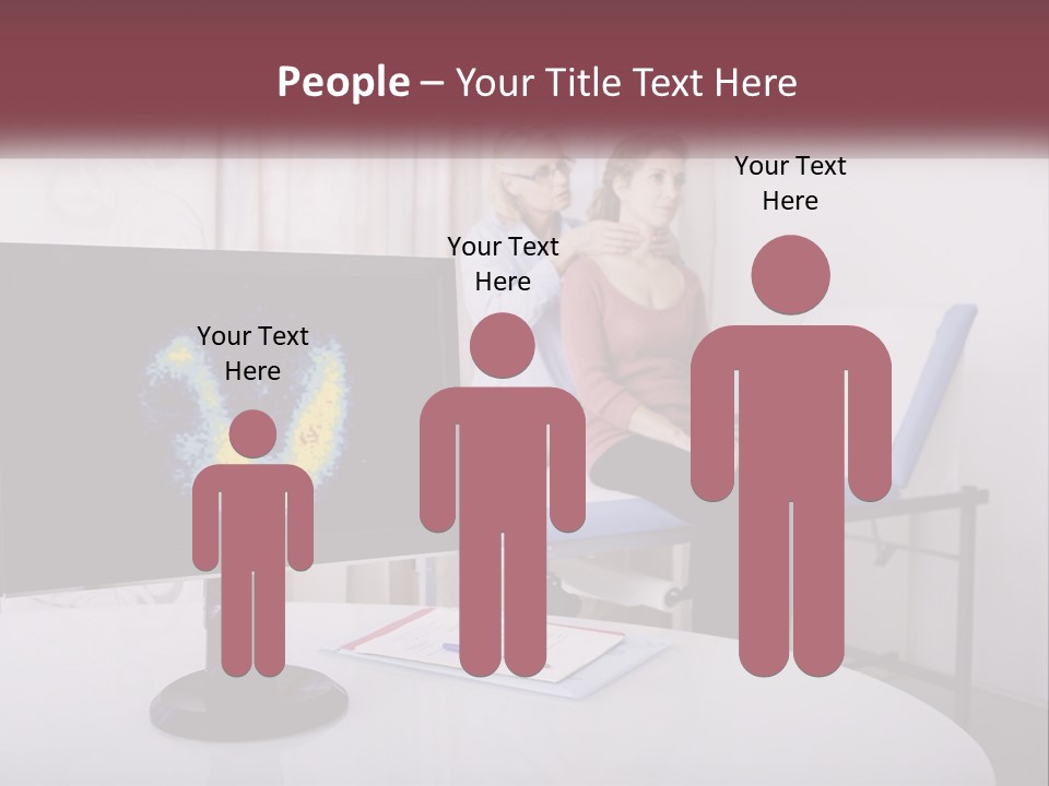 A Man And Woman Sitting In Front Of A Computer Screen PowerPoint Template