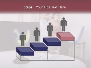 A Man And Woman Sitting In Front Of A Computer Screen PowerPoint Template