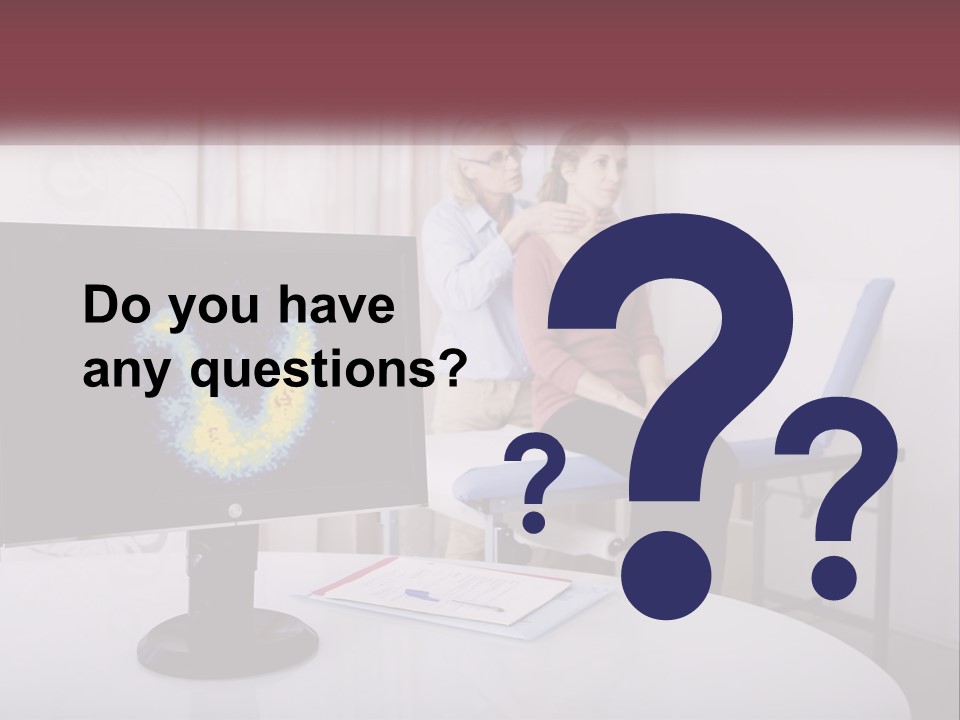 A Man And Woman Sitting In Front Of A Computer Screen PowerPoint Template