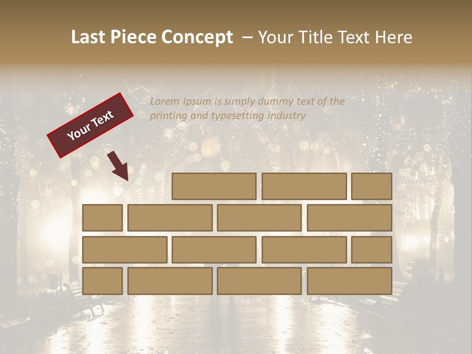 A Couple Of People Standing In The Rain PowerPoint Template