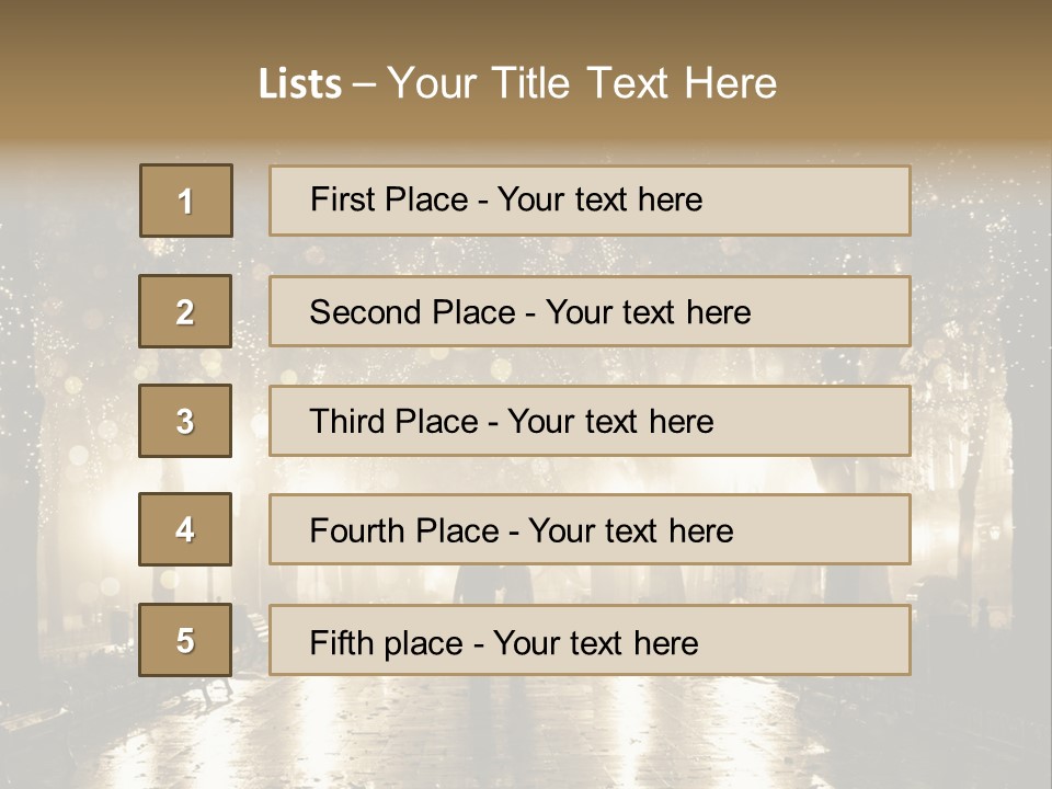 A Couple Of People Standing In The Rain PowerPoint Template