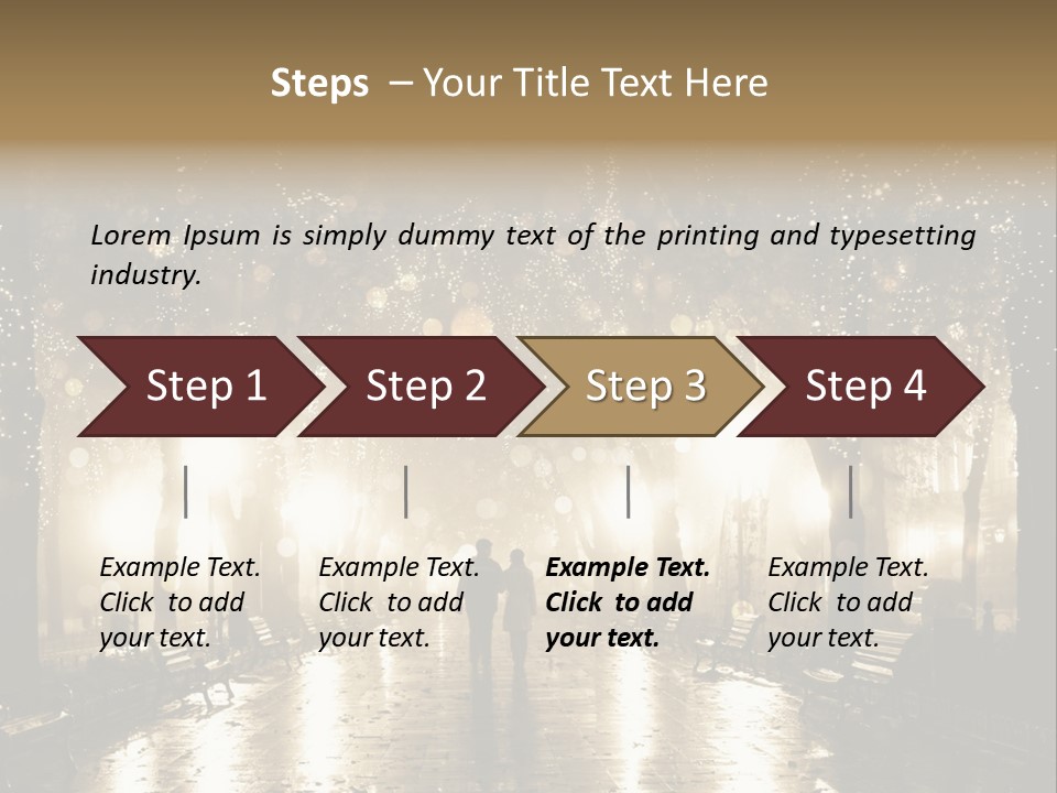 A Couple Of People Standing In The Rain PowerPoint Template