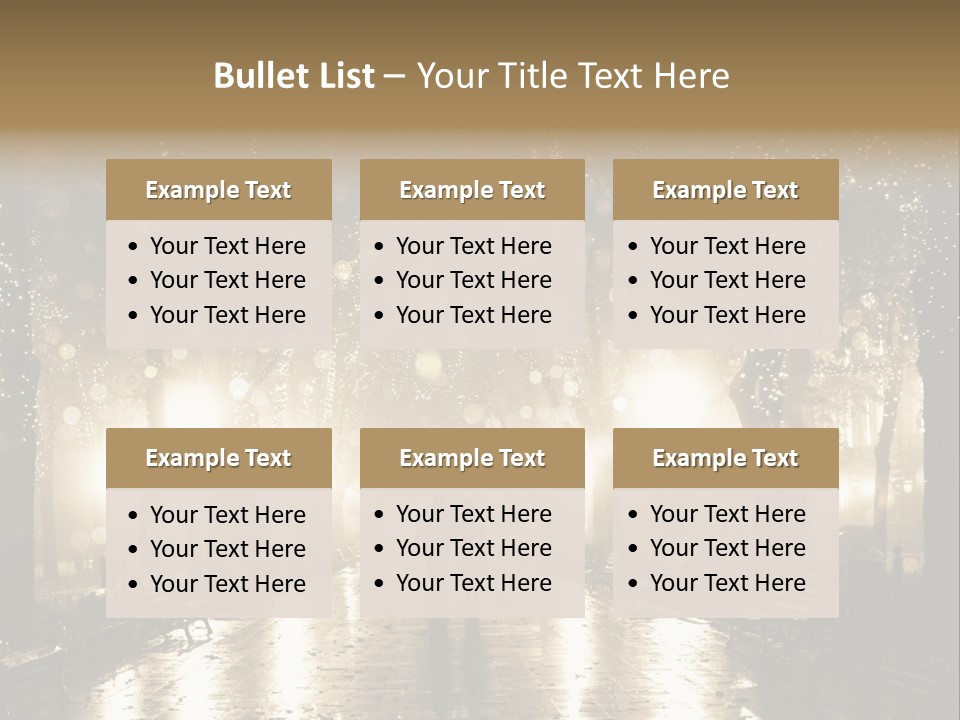 A Couple Of People Standing In The Rain PowerPoint Template