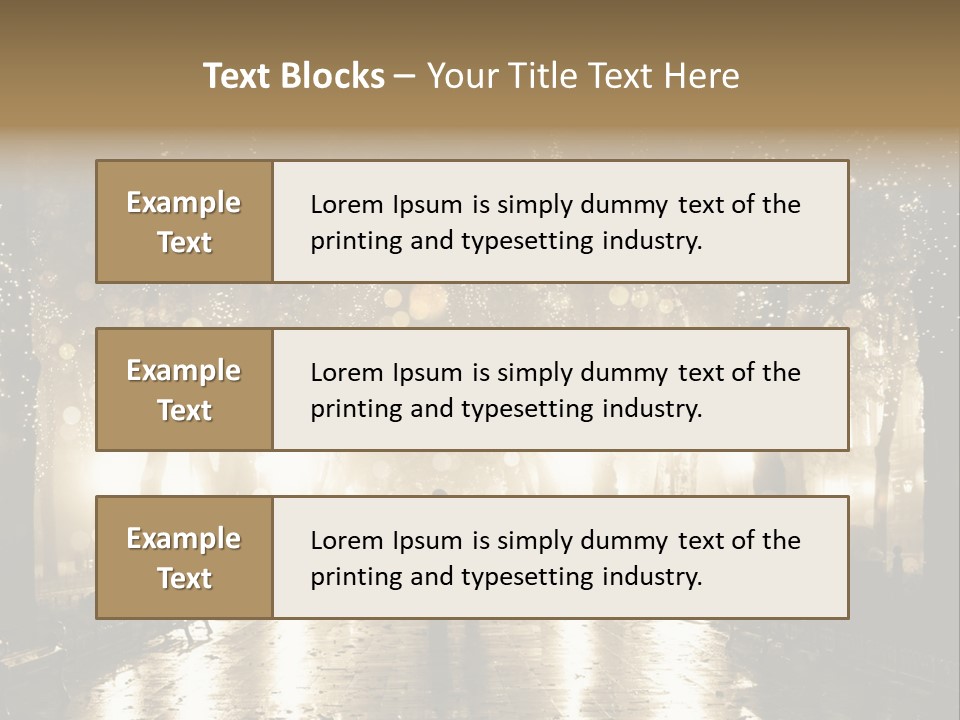 A Couple Of People Standing In The Rain PowerPoint Template