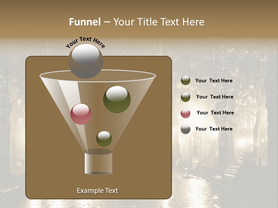 A Couple Of People Standing In The Rain PowerPoint Template