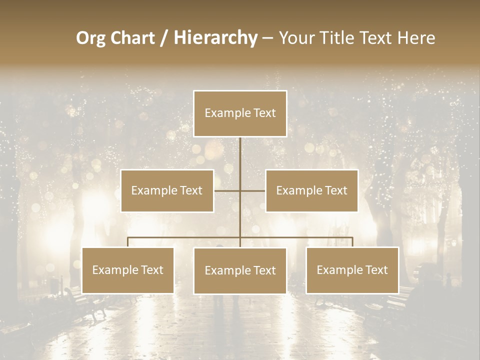 A Couple Of People Standing In The Rain PowerPoint Template