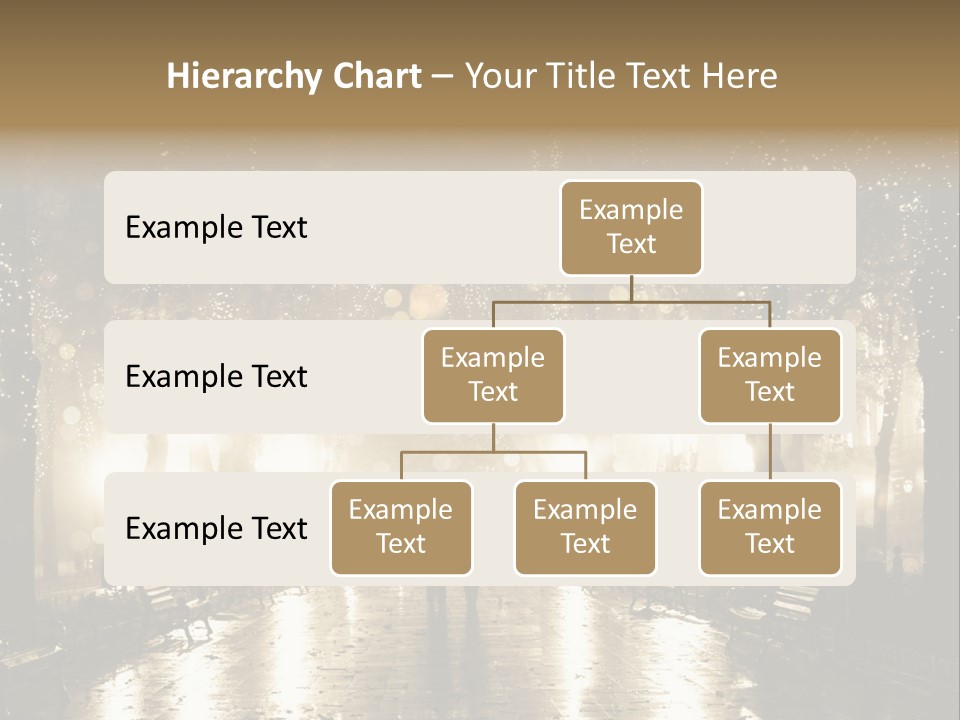 A Couple Of People Standing In The Rain PowerPoint Template