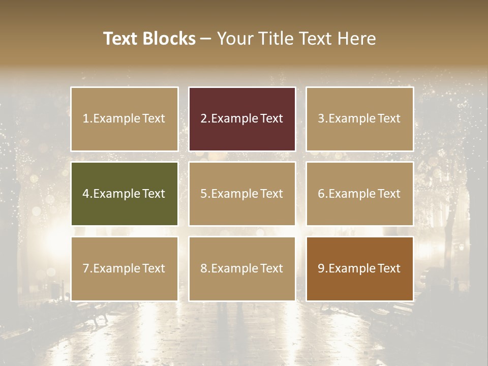 A Couple Of People Standing In The Rain PowerPoint Template