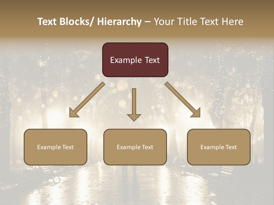 A Couple Of People Standing In The Rain PowerPoint Template