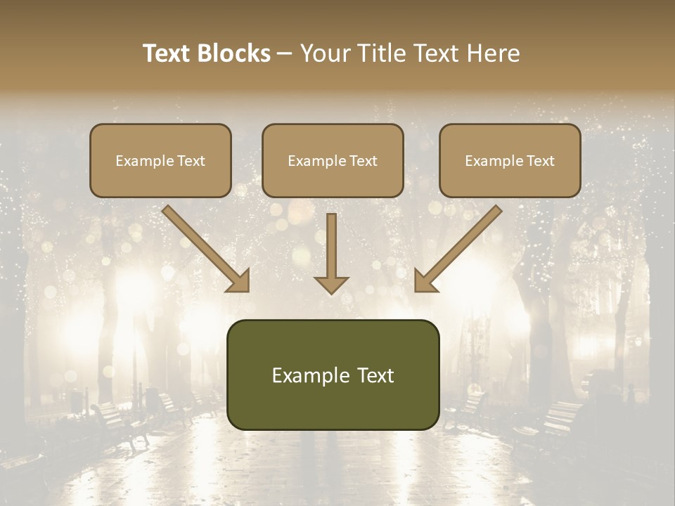 A Couple Of People Standing In The Rain PowerPoint Template