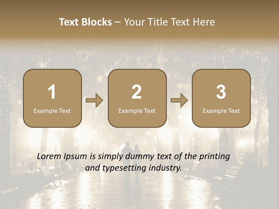A Couple Of People Standing In The Rain PowerPoint Template