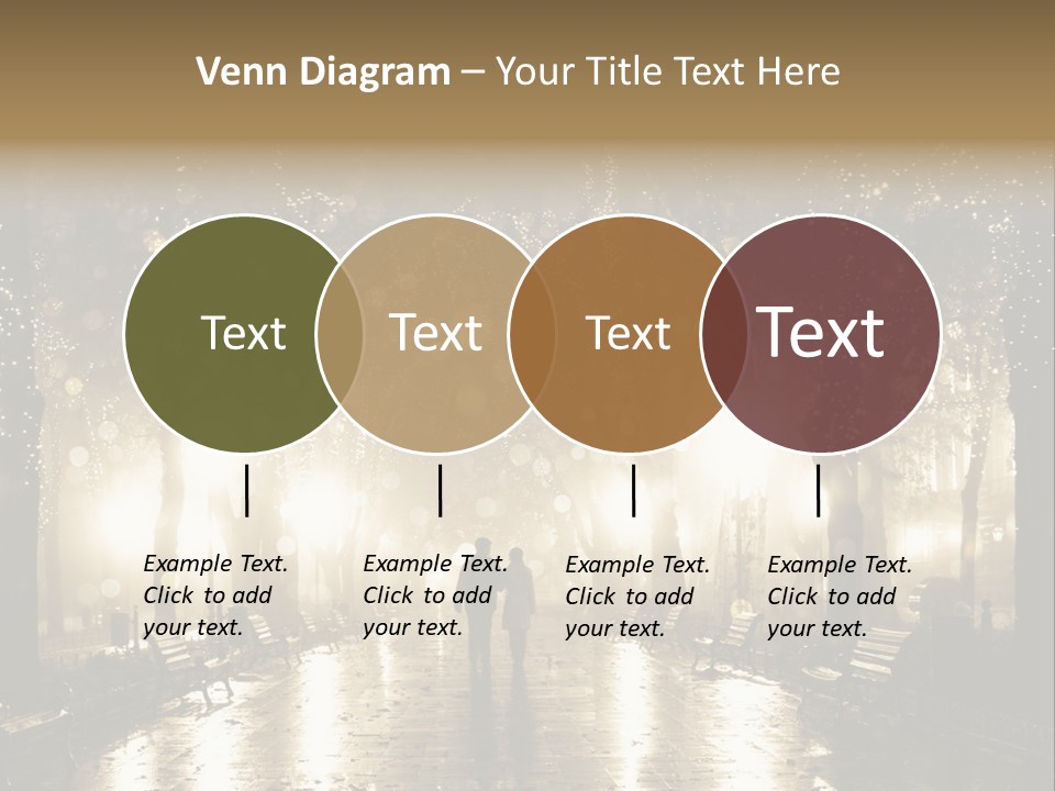 A Couple Of People Standing In The Rain PowerPoint Template