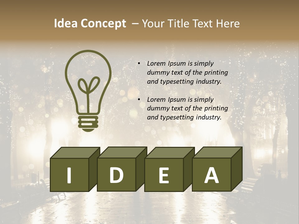 A Couple Of People Standing In The Rain PowerPoint Template