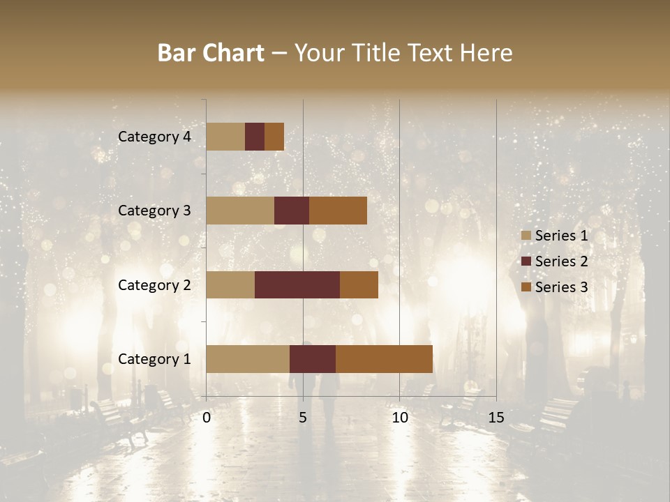 A Couple Of People Standing In The Rain PowerPoint Template