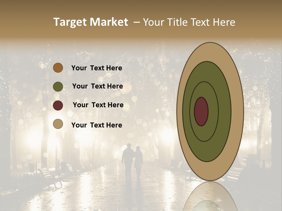 A Couple Of People Standing In The Rain PowerPoint Template