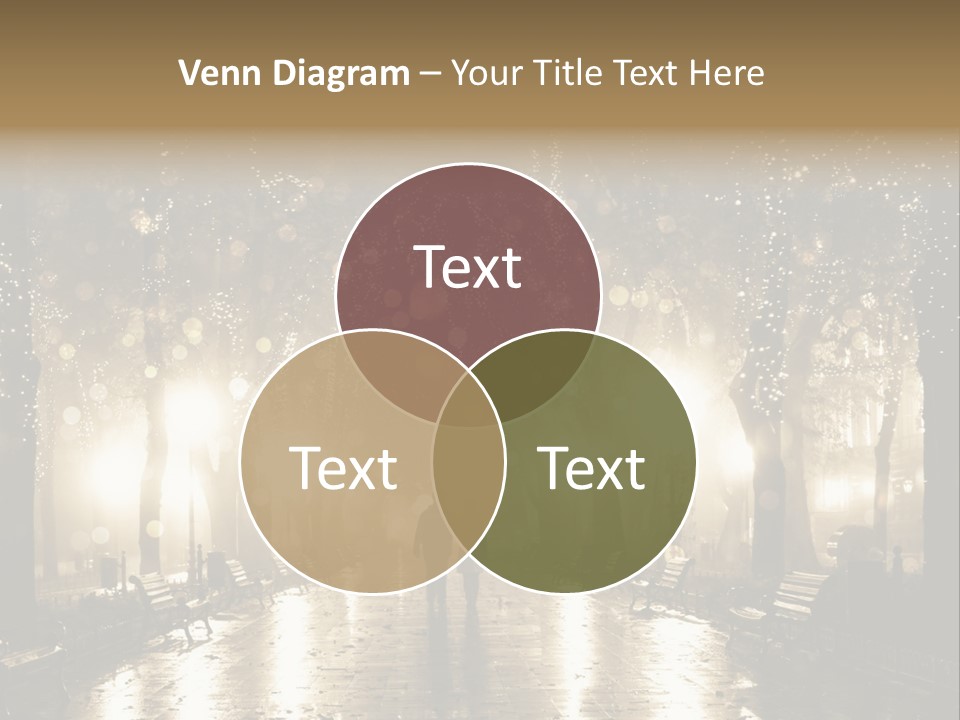 A Couple Of People Standing In The Rain PowerPoint Template