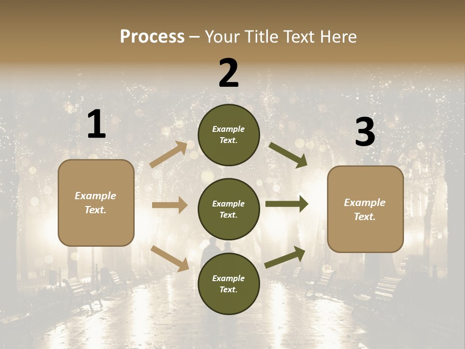 A Couple Of People Standing In The Rain PowerPoint Template