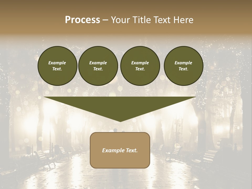 A Couple Of People Standing In The Rain PowerPoint Template