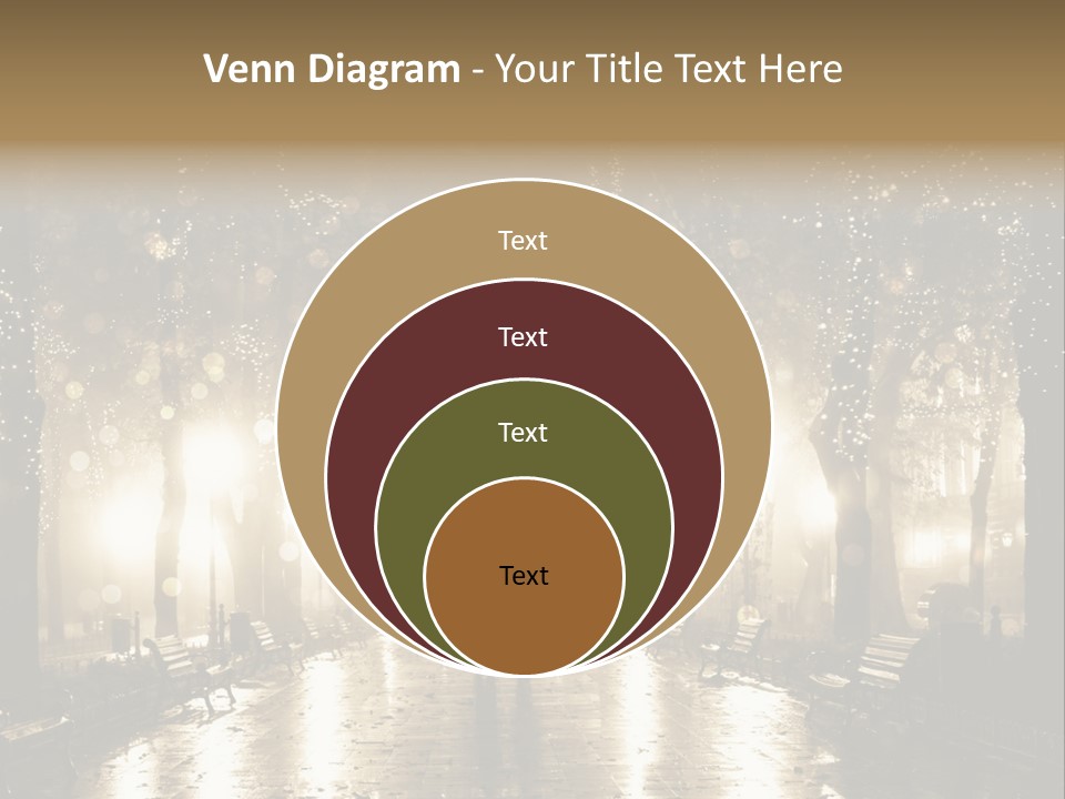 A Couple Of People Standing In The Rain PowerPoint Template