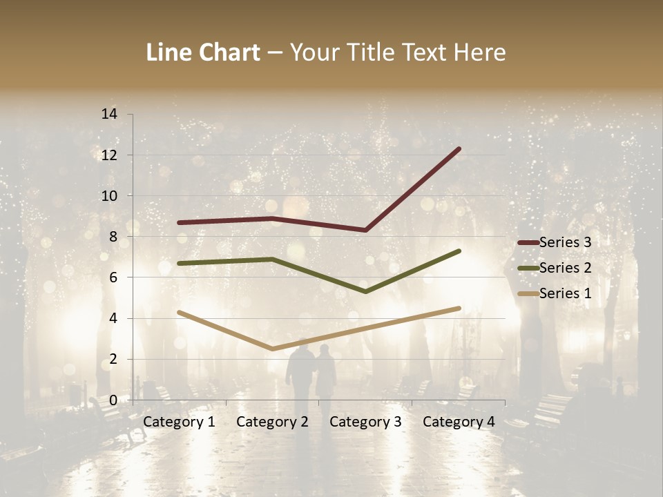 A Couple Of People Standing In The Rain PowerPoint Template