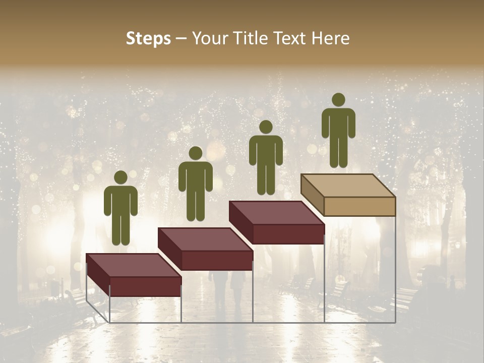 A Couple Of People Standing In The Rain PowerPoint Template