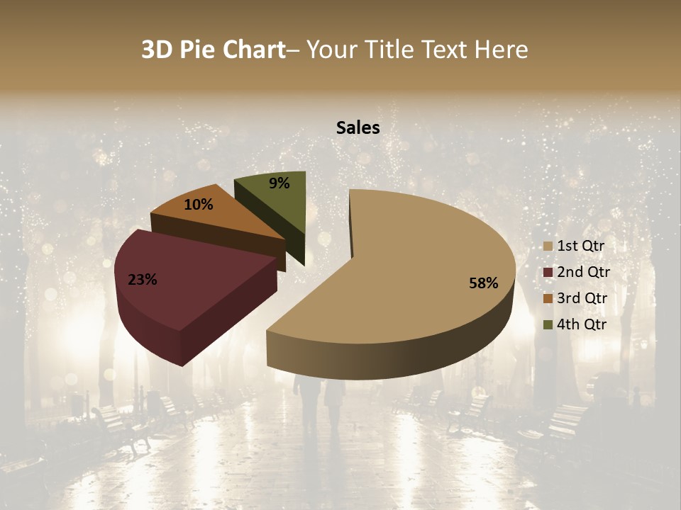 A Couple Of People Standing In The Rain PowerPoint Template