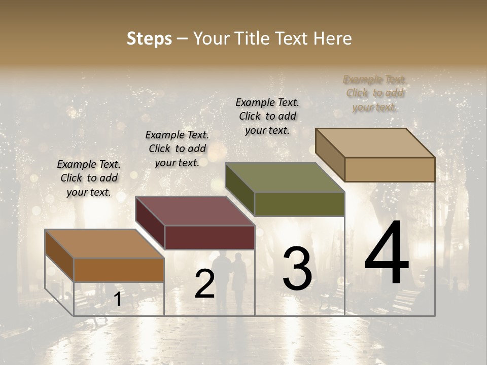 A Couple Of People Standing In The Rain PowerPoint Template