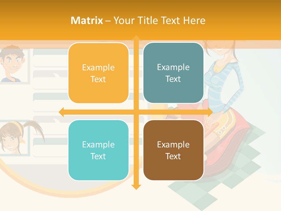 A Woman Sitting On A Chair Next To A Computer Screen PowerPoint Template
