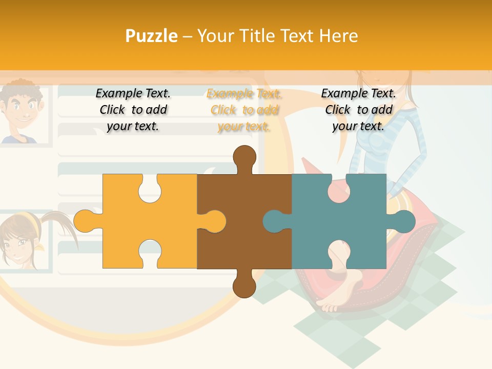 A Woman Sitting On A Chair Next To A Computer Screen PowerPoint Template