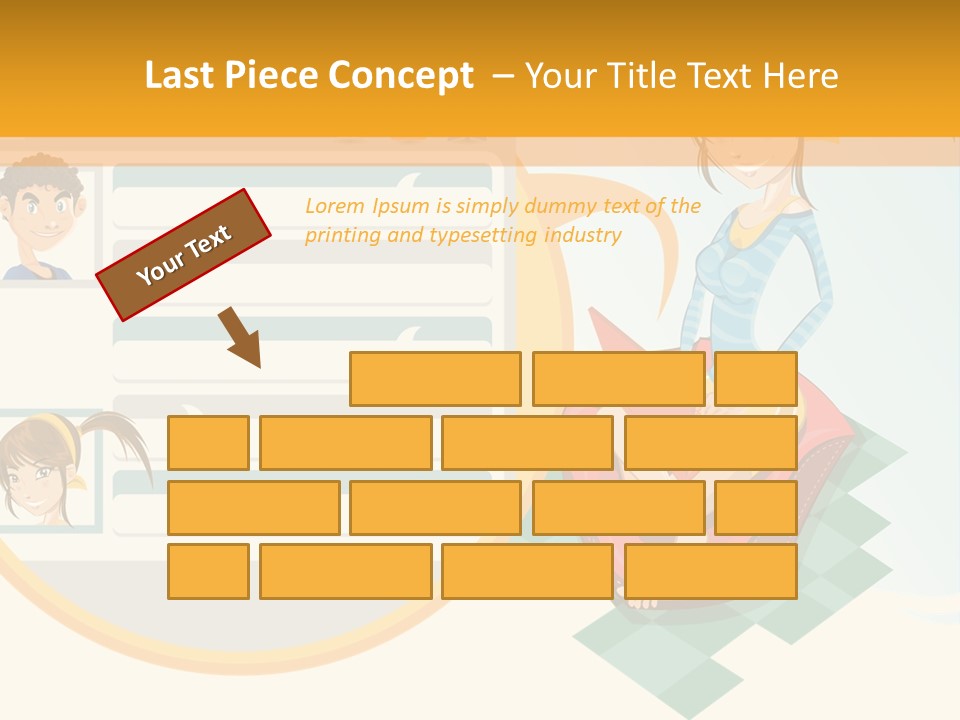 A Woman Sitting On A Chair Next To A Computer Screen PowerPoint Template