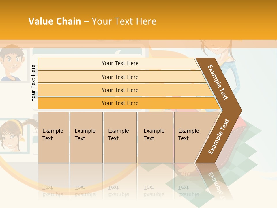 A Woman Sitting On A Chair Next To A Computer Screen PowerPoint Template