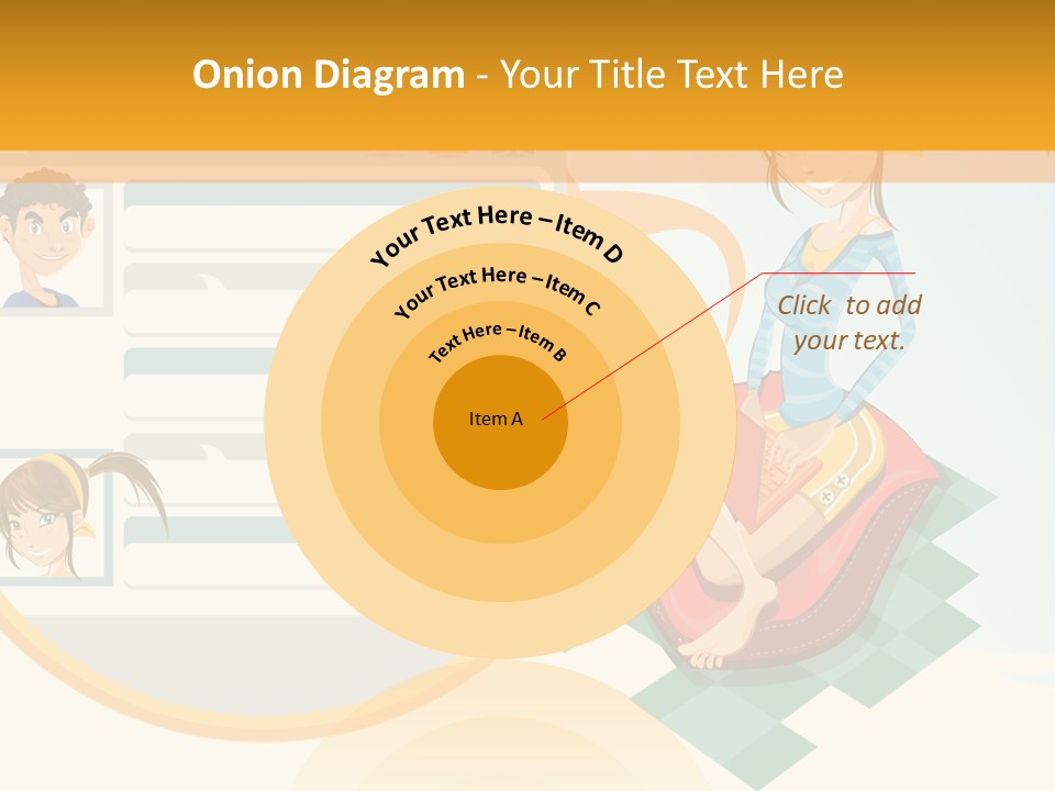 A Woman Sitting On A Chair Next To A Computer Screen PowerPoint Template