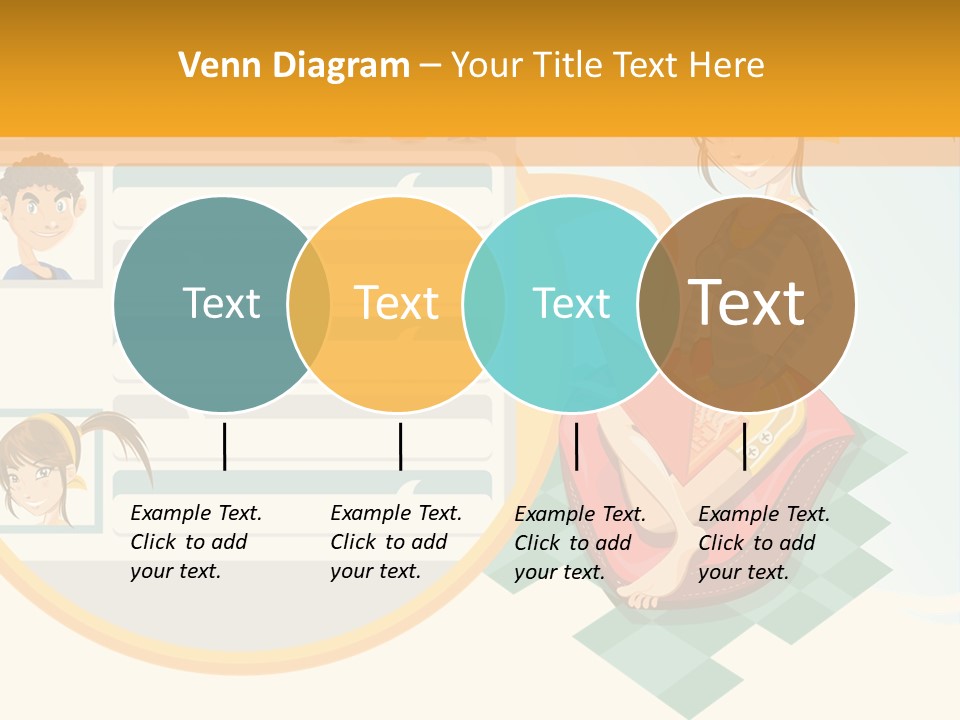 A Woman Sitting On A Chair Next To A Computer Screen PowerPoint Template