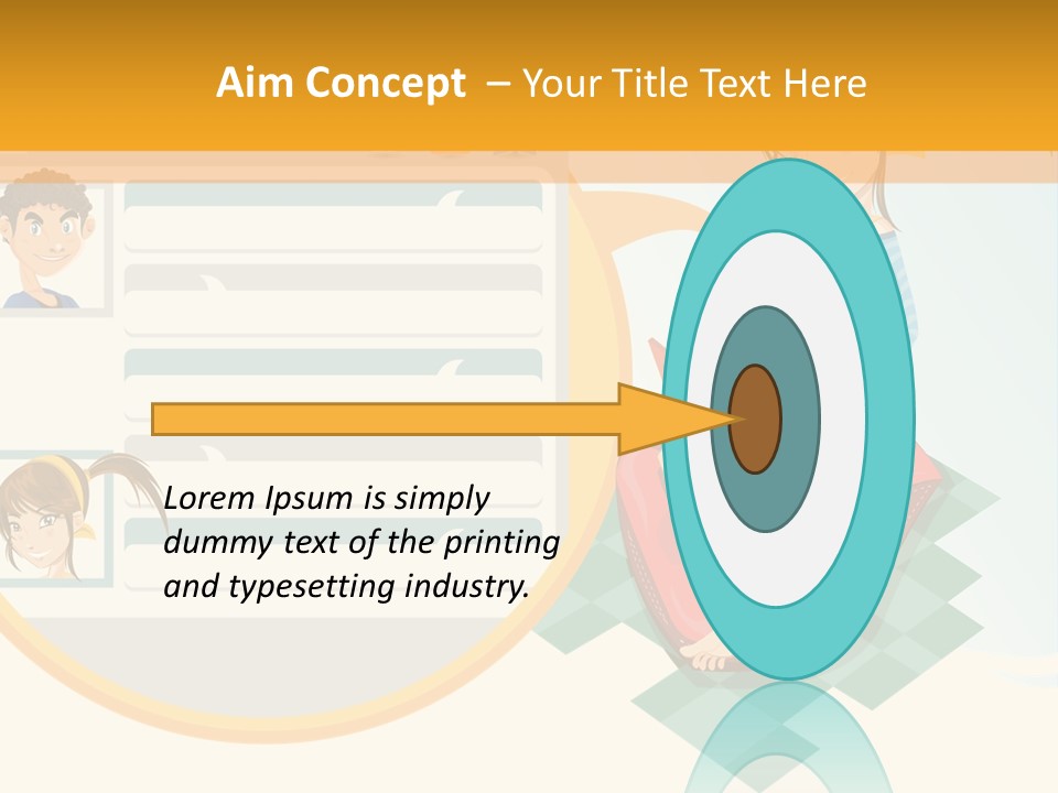 A Woman Sitting On A Chair Next To A Computer Screen PowerPoint Template