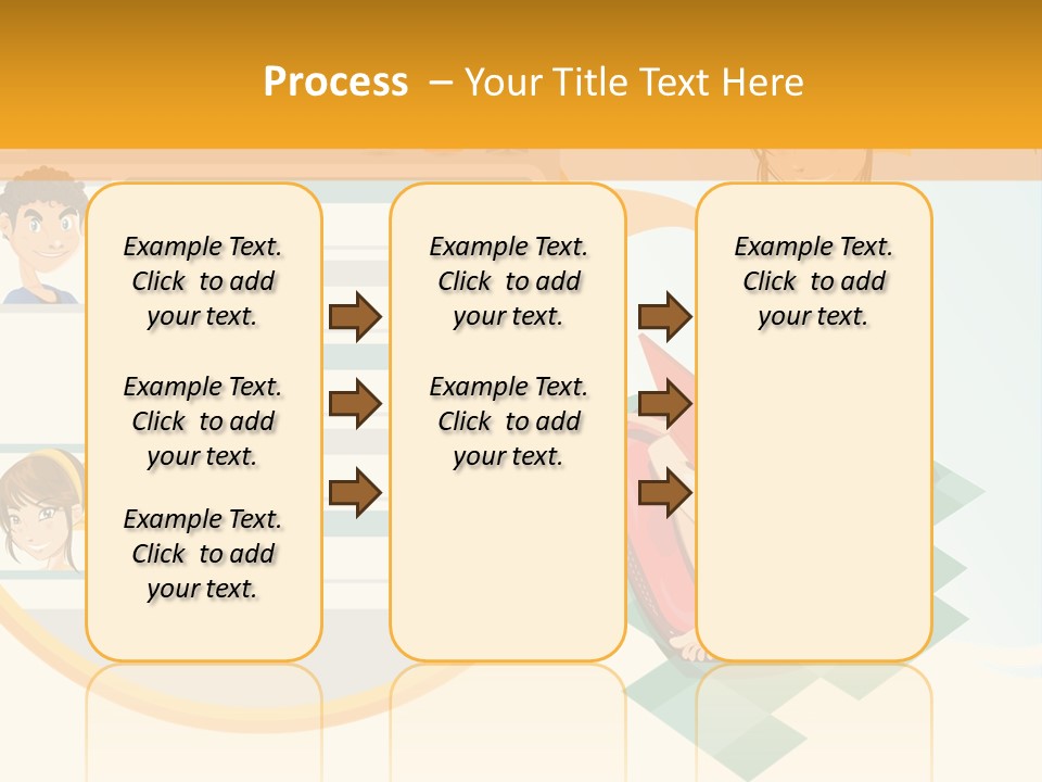 A Woman Sitting On A Chair Next To A Computer Screen PowerPoint Template