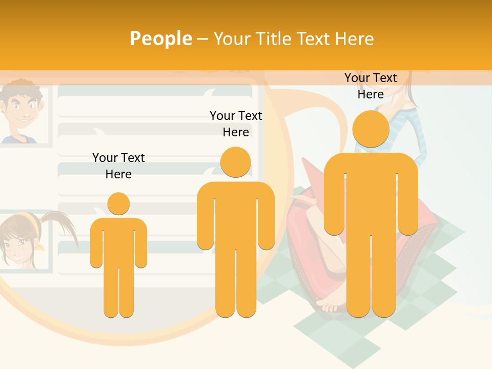 A Woman Sitting On A Chair Next To A Computer Screen PowerPoint Template
