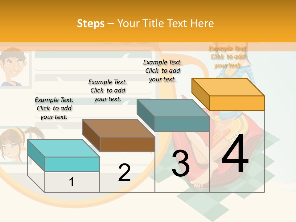 A Woman Sitting On A Chair Next To A Computer Screen PowerPoint Template