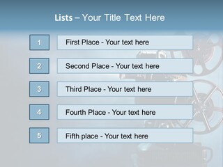 A Movie Projector Powerpoint Presentation Template PowerPoint Template