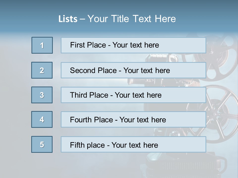 A Movie Projector Powerpoint Presentation Template PowerPoint Template