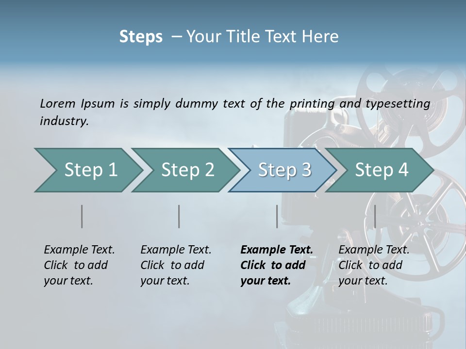 A Movie Projector Powerpoint Presentation Template PowerPoint Template