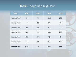 A Movie Projector Powerpoint Presentation Template PowerPoint Template