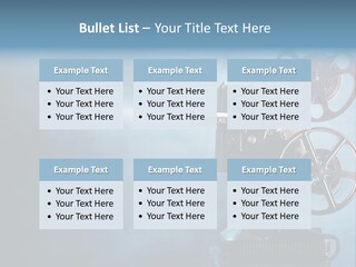 A Movie Projector Powerpoint Presentation Template PowerPoint Template