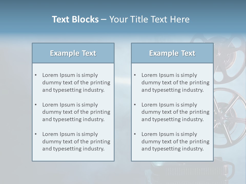 A Movie Projector Powerpoint Presentation Template PowerPoint Template