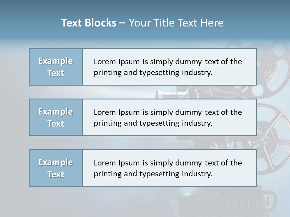 A Movie Projector Powerpoint Presentation Template PowerPoint Template