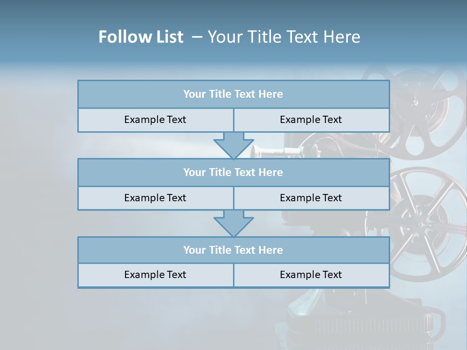 A Movie Projector Powerpoint Presentation Template PowerPoint Template