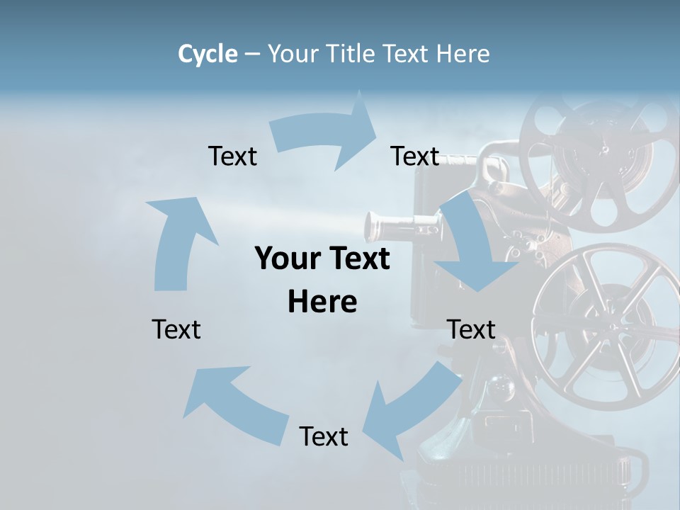 A Movie Projector Powerpoint Presentation Template PowerPoint Template