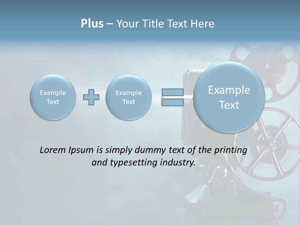 A Movie Projector Powerpoint Presentation Template PowerPoint Template