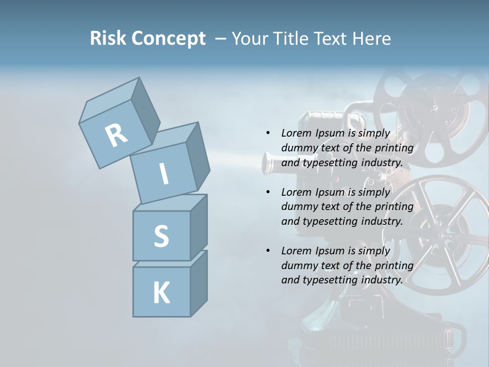 A Movie Projector Powerpoint Presentation Template PowerPoint Template